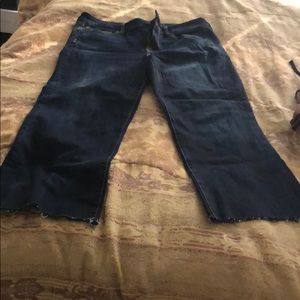 American eagle high rise kick crop jeans